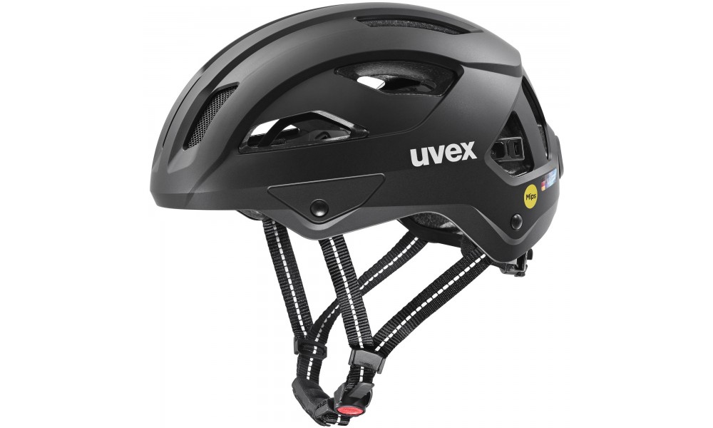 Kask rowerowy Uvex City Stride MIPS Hiplok - czarny