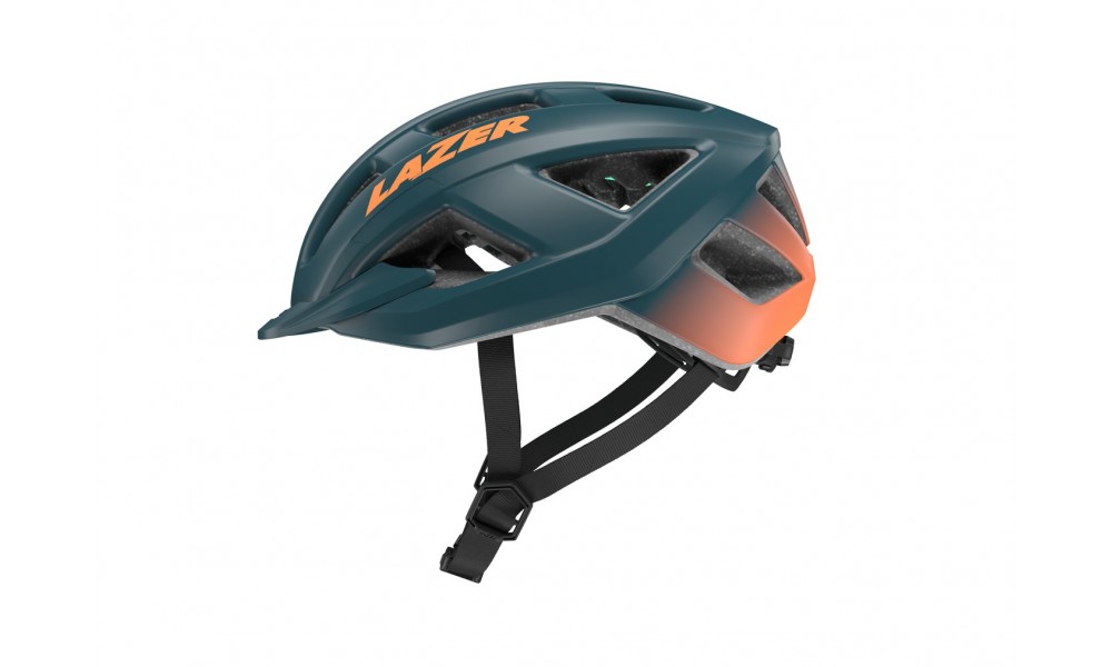 Kask rowerowy Lazer Cerro KC CE-CPSC - niebiesko-pomarańczowy