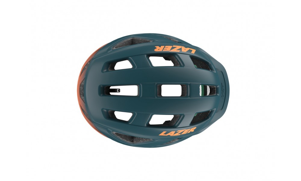 Kask rowerowy Lazer Cerro KC CE-CPSC - niebiesko-pomarańczowy