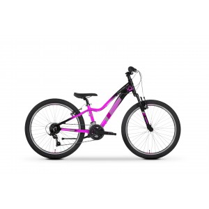 Rower młodzieżowy Tabou Topshe 24 1.0 2025 - czarno-różowy 1