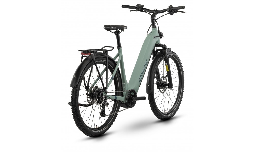 Rower trekkingowy elektryczny R-Raymon Tourray Select Wave - miętowy