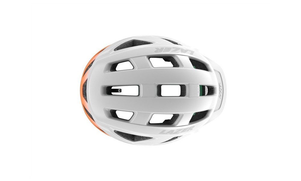 Kask rowerowy Lazer Cerro KC CE-CPSC - biało-pomarańczowy