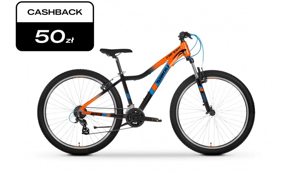 Rower młodzieżowy Tabou Venom 2.0 27,5 025  - pomarańczowo-czarny