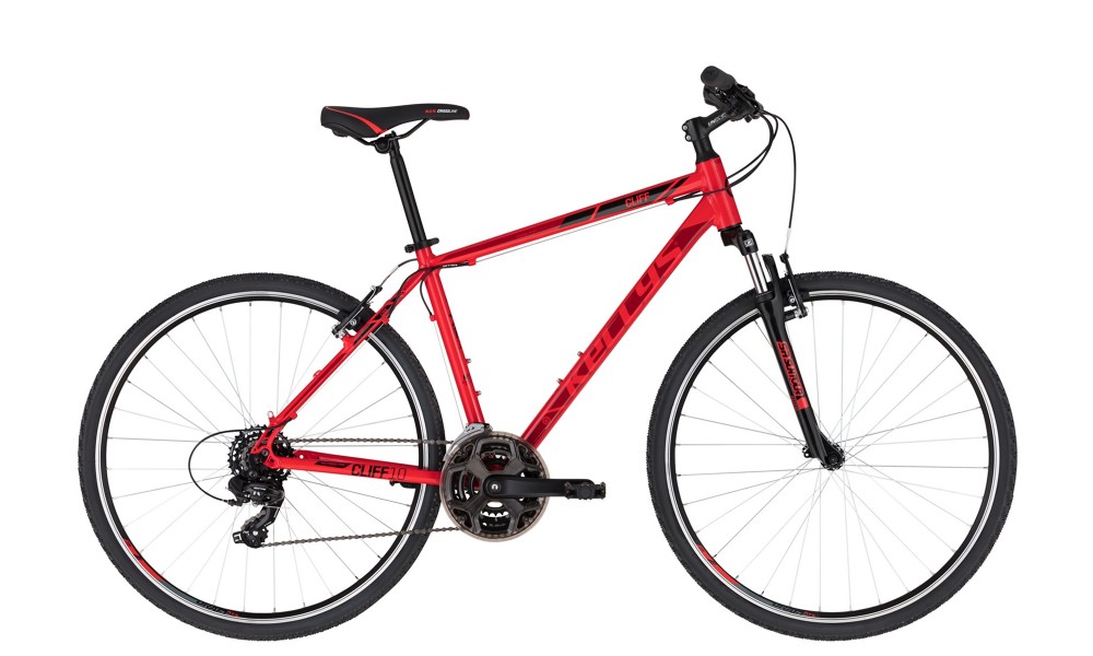 Rower crossowy Kellys Cliff 10  - czerwono-czarny