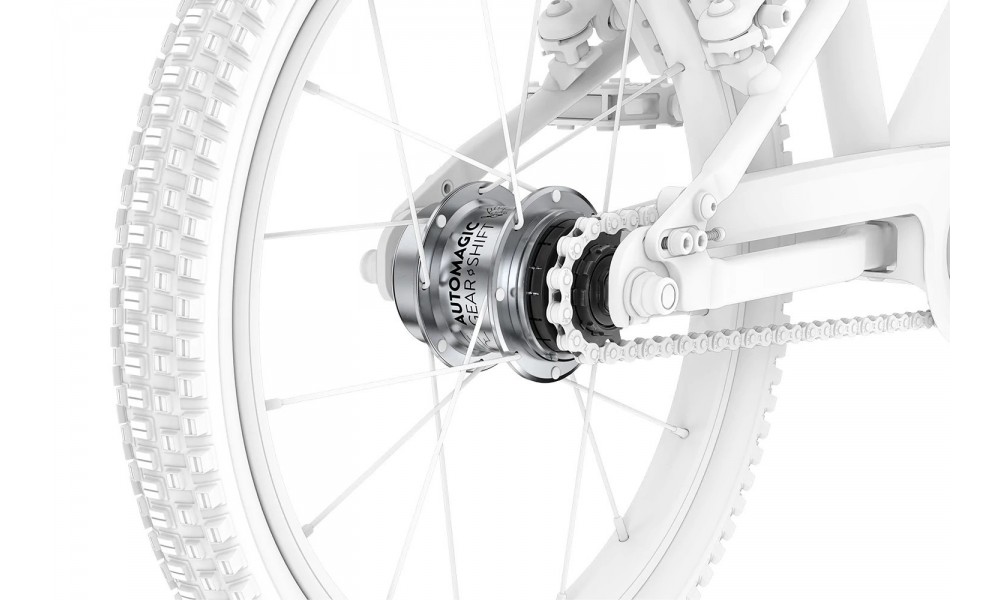 Rower dziecięcy Woom 3 AUTOMAGIC  - czerwony