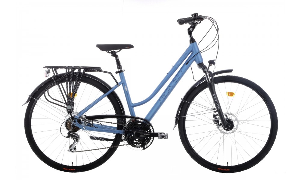 Rower trekkingowy Romet Gazela 4  - granatowy-niebieski