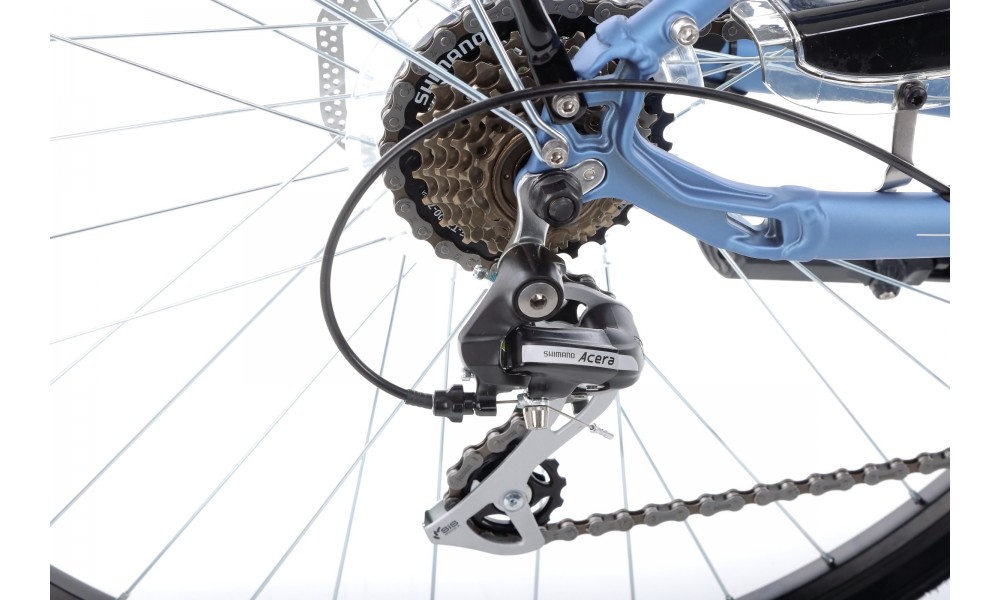 Rower trekkingowy Romet Gazela 4  - granatowy-niebieski