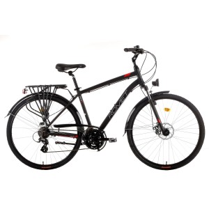 Rower trekkingowy Romet Wagant 2  - czarno-czerwony 1