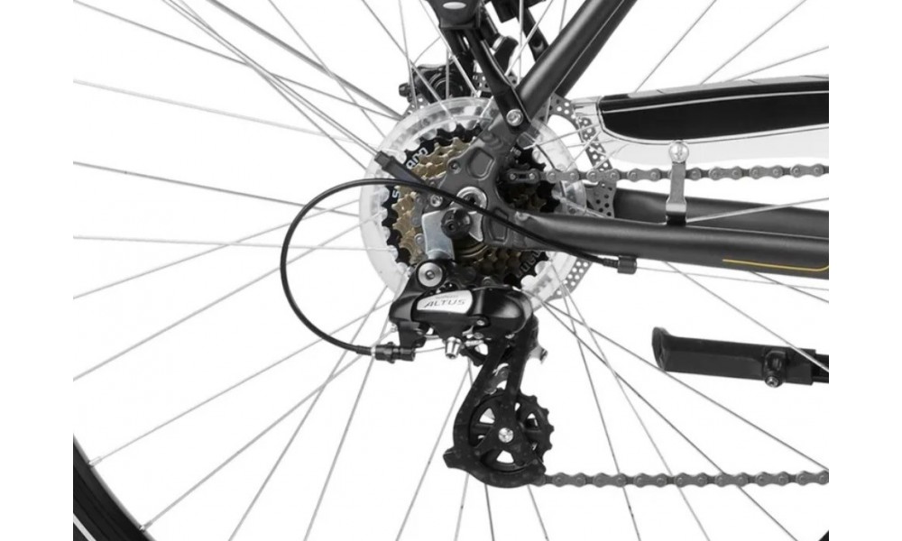 Rower trekkingowy Romet Wagant 2  - szary-złoty