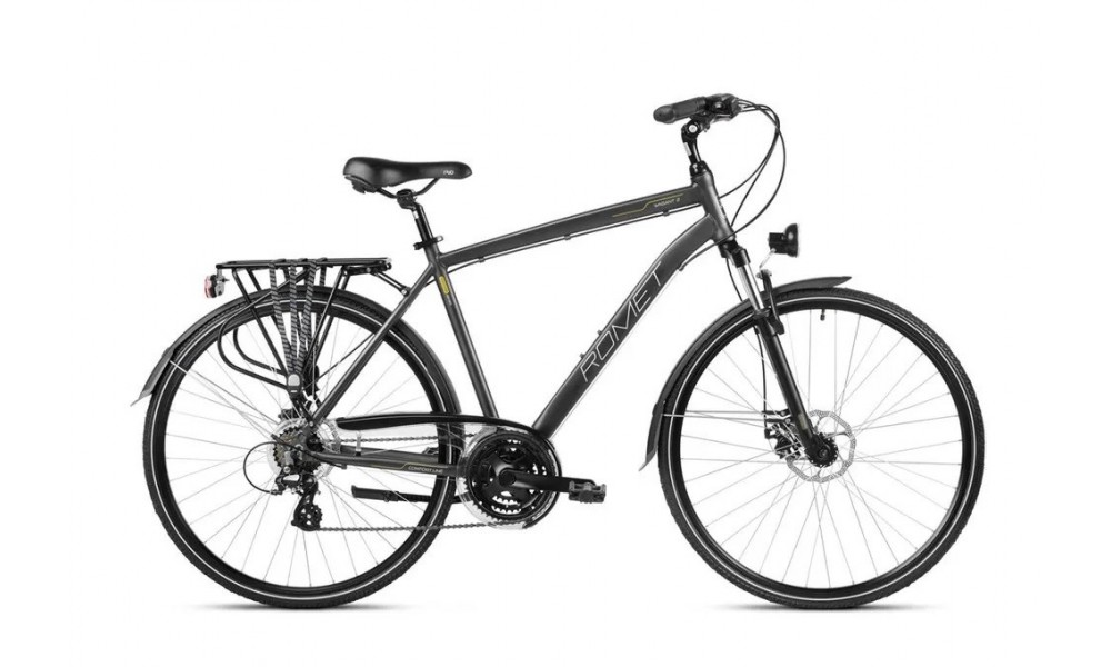 Rower trekkingowy Romet Wagant 2  - szary-złoty