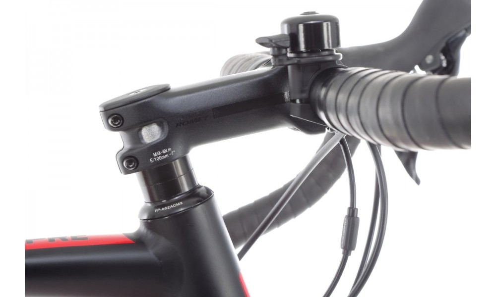 Rower gravel Romet Aspre 2  PJ - czarno-czerwony