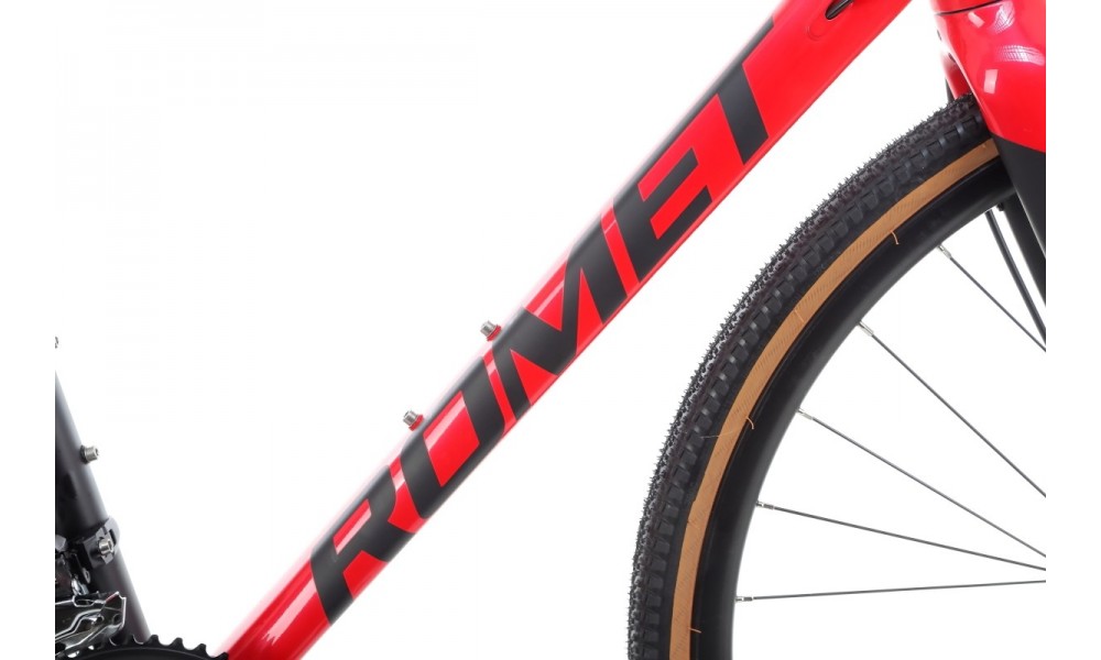 Rower gravel Romet Aspre 2  PJ - czarno-czerwony