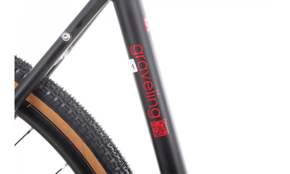 Rower gravel Romet Aspre 2  PJ - czarno-czerwony