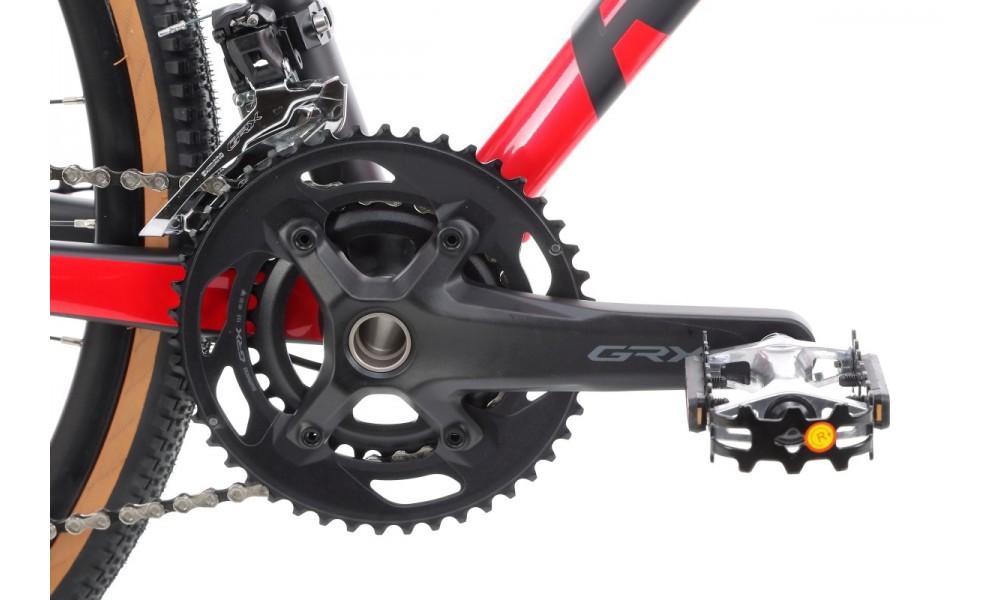 Rower gravel Romet Aspre 2  PJ - czarno-czerwony