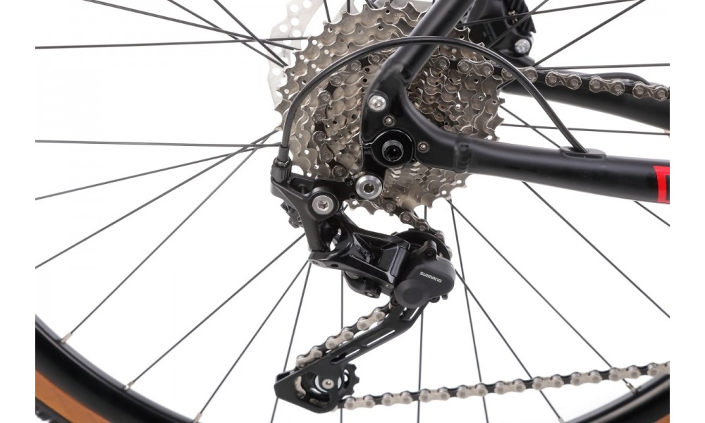 Rower gravel Romet Aspre 2  PJ - czarno-czerwony