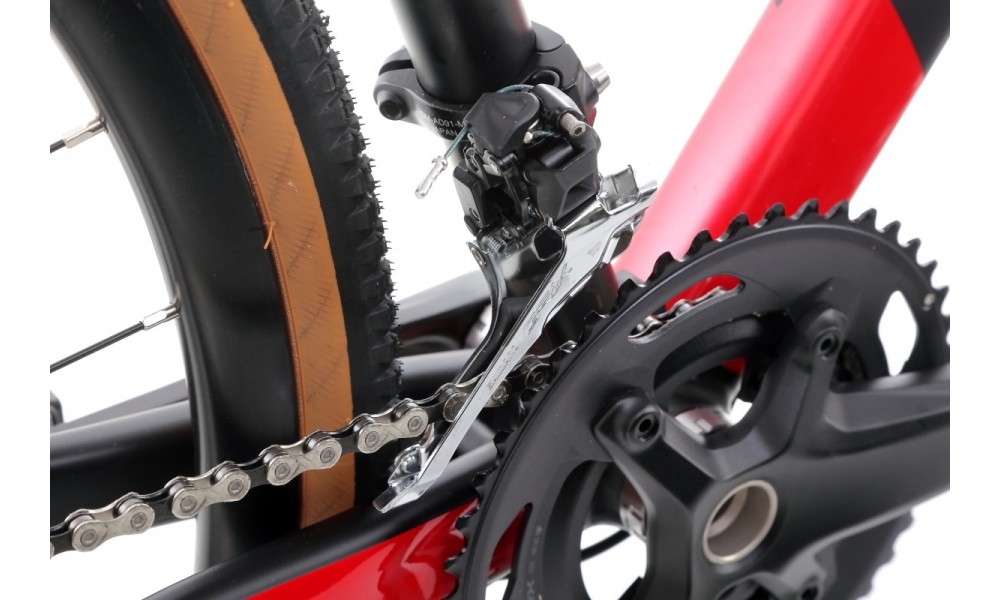 Rower gravel Romet Aspre 2  PJ - czarno-czerwony