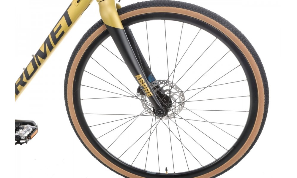 Rower gravel Romet Aspre 2  PJ - czarno-złoty