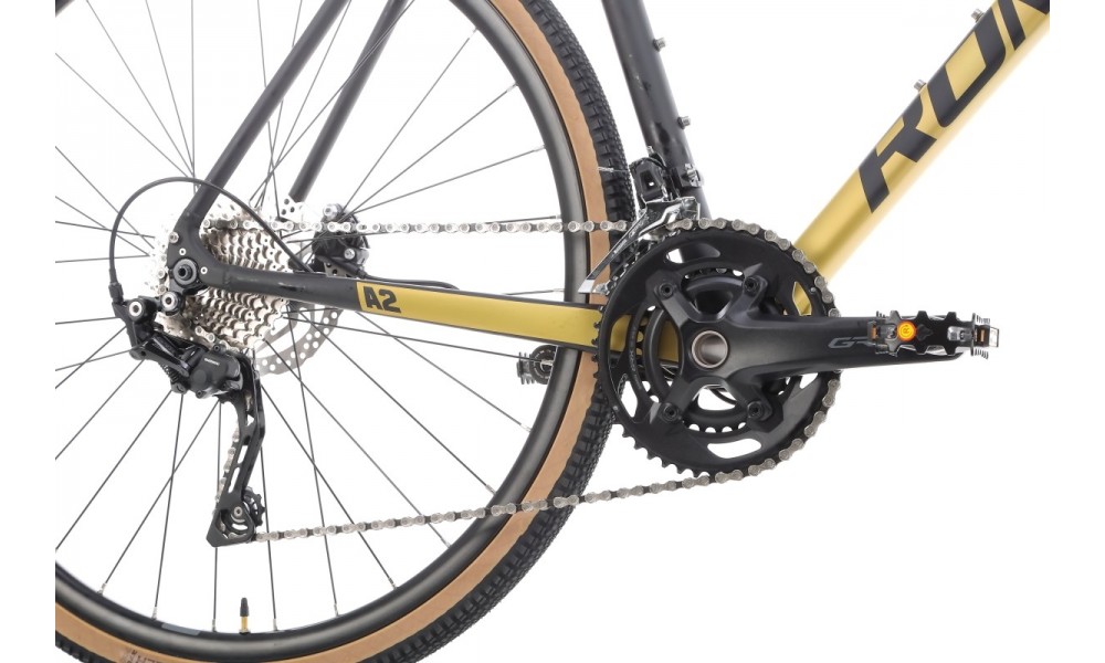 Rower gravel Romet Aspre 2  PJ - czarno-złoty