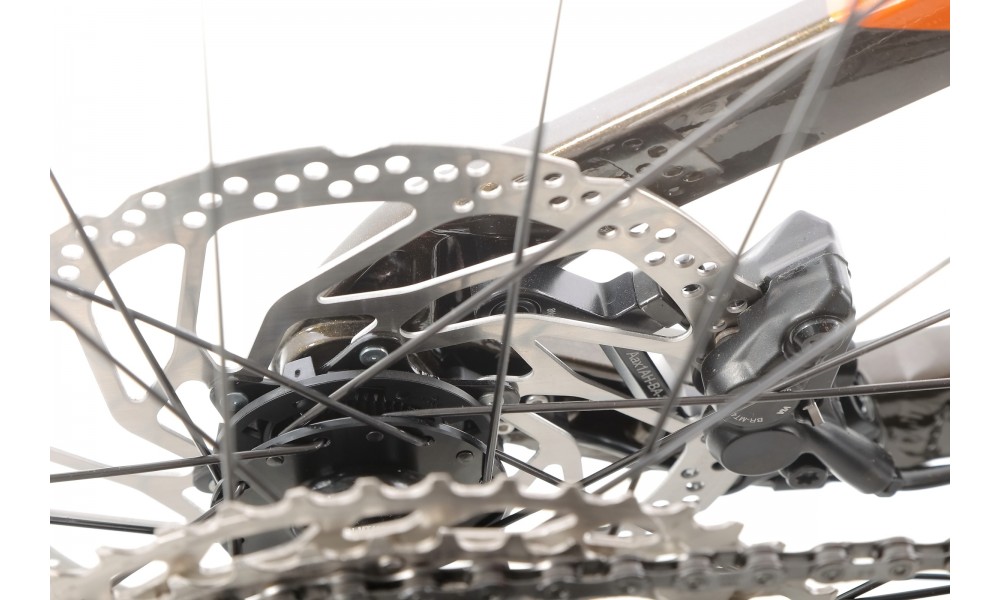 Rower górski elektryczny Haibike AllTrail 6 29  - pomarańczowy-czarny