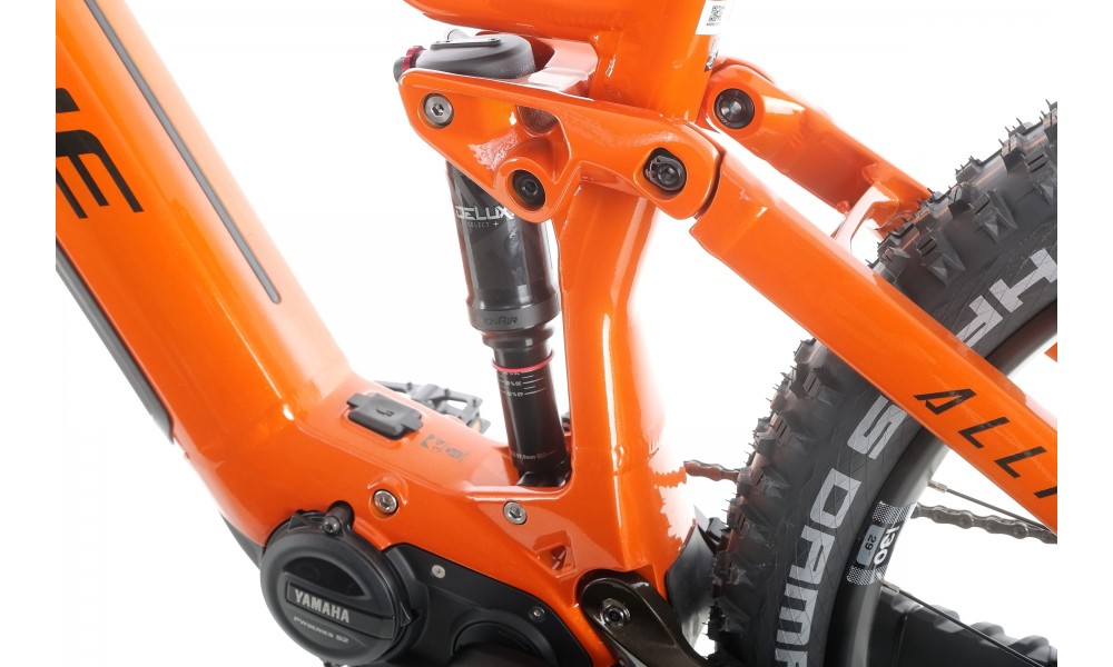 Rower górski elektryczny Haibike AllTrail 6 29  - pomarańczowy-czarny