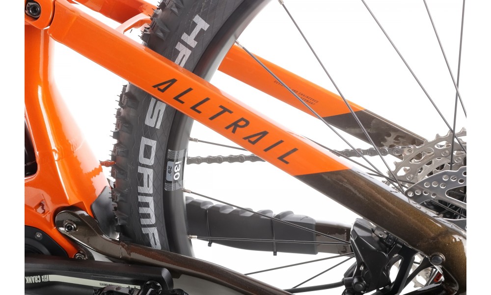 Rower górski elektryczny Haibike AllTrail 6 29  - pomarańczowy-czarny