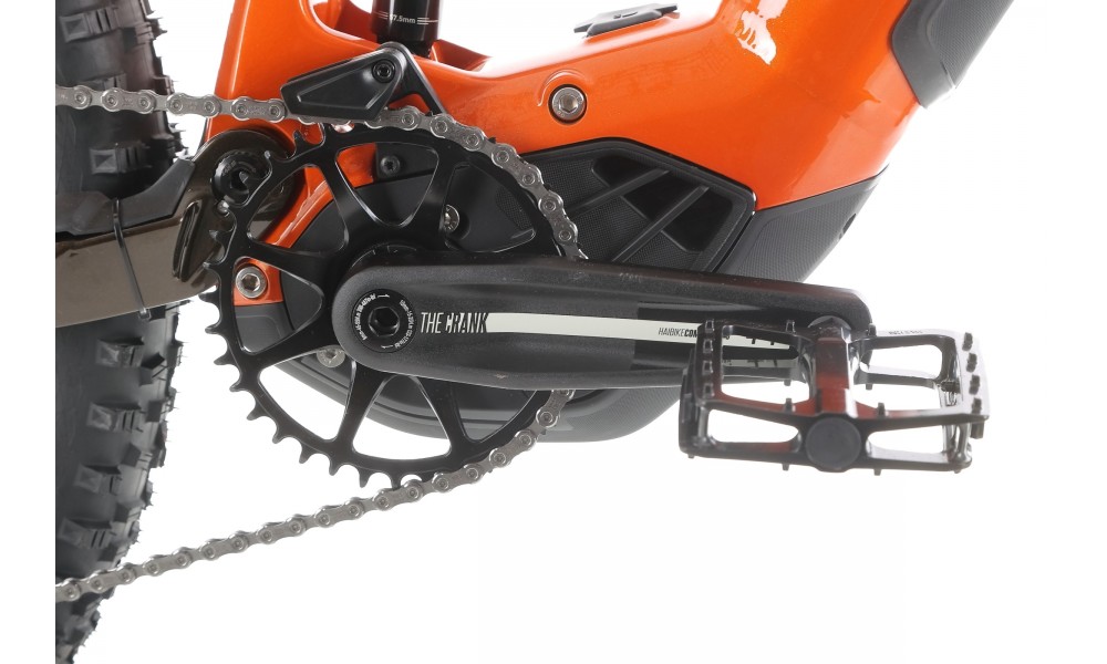 Rower górski elektryczny Haibike AllTrail 6 29  - pomarańczowy-czarny
