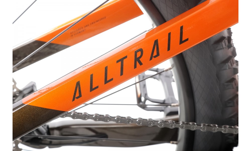 Rower górski elektryczny Haibike AllTrail 6 29  - pomarańczowy-czarny