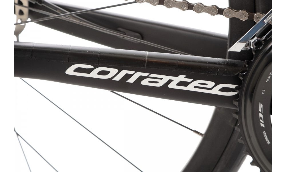 Rower szosowy Corratec CCT Team Race Disc - czarno-srebrny