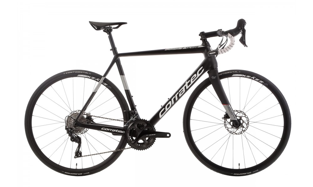 Rower szosowy Corratec CCT Team Race Disc - czarno-srebrny