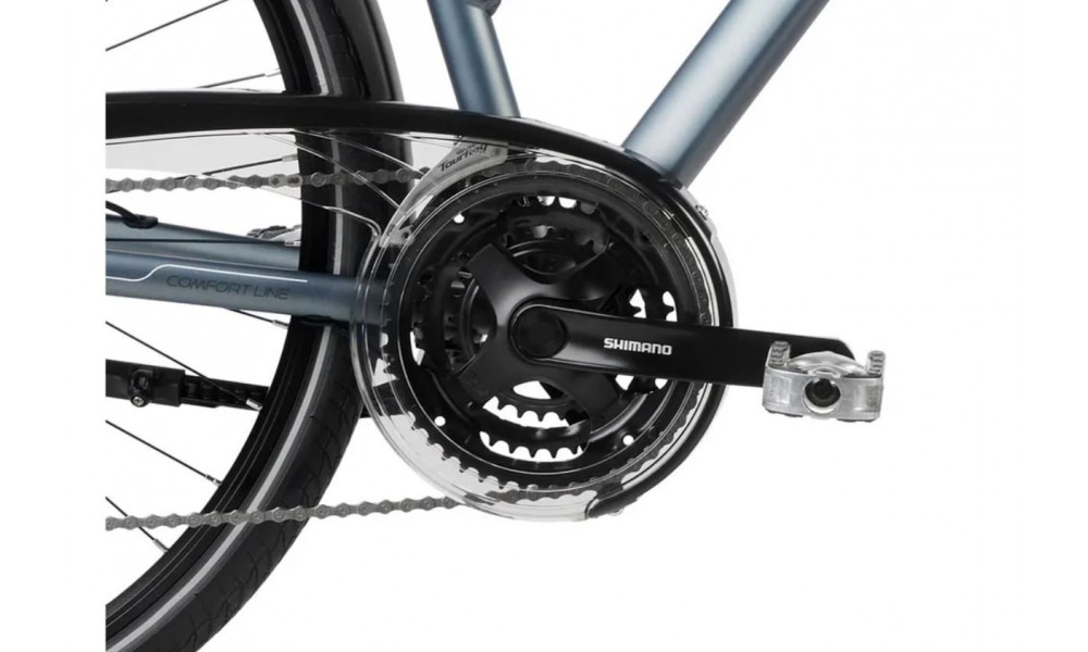 Rower trekkingowy Romet Gazela 6 - grafitowy-czarny