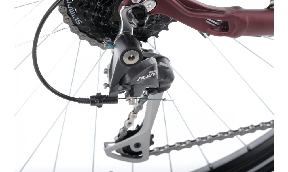 Rower trekkingowy Romet Gazela 6 - bordowo-różowy