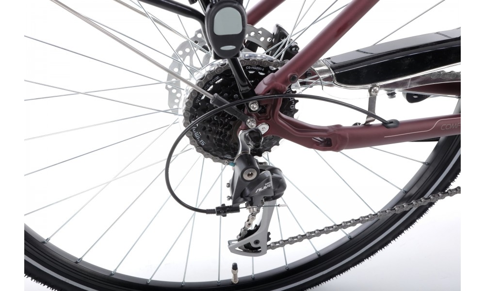 Rower trekkingowy Romet Gazela 6 - bordowo-różowy