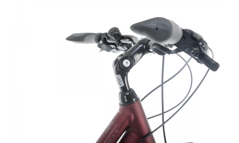 Rower trekkingowy Romet Gazela 6 - bordowo-grafitowy