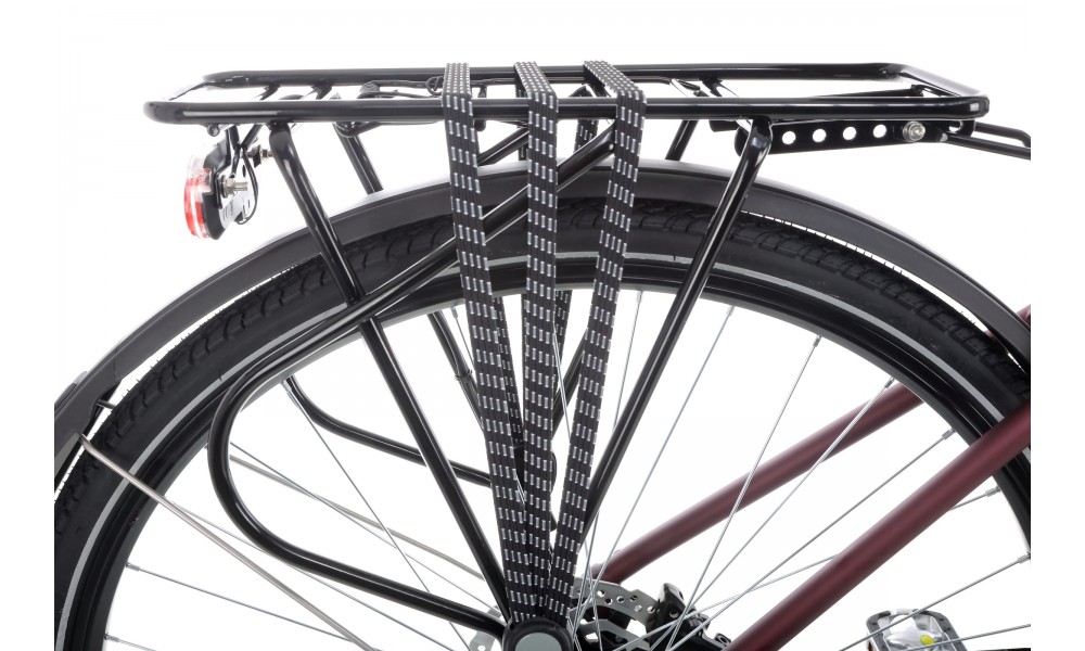 Rower trekkingowy Romet Gazela 6 - bordowo-grafitowy