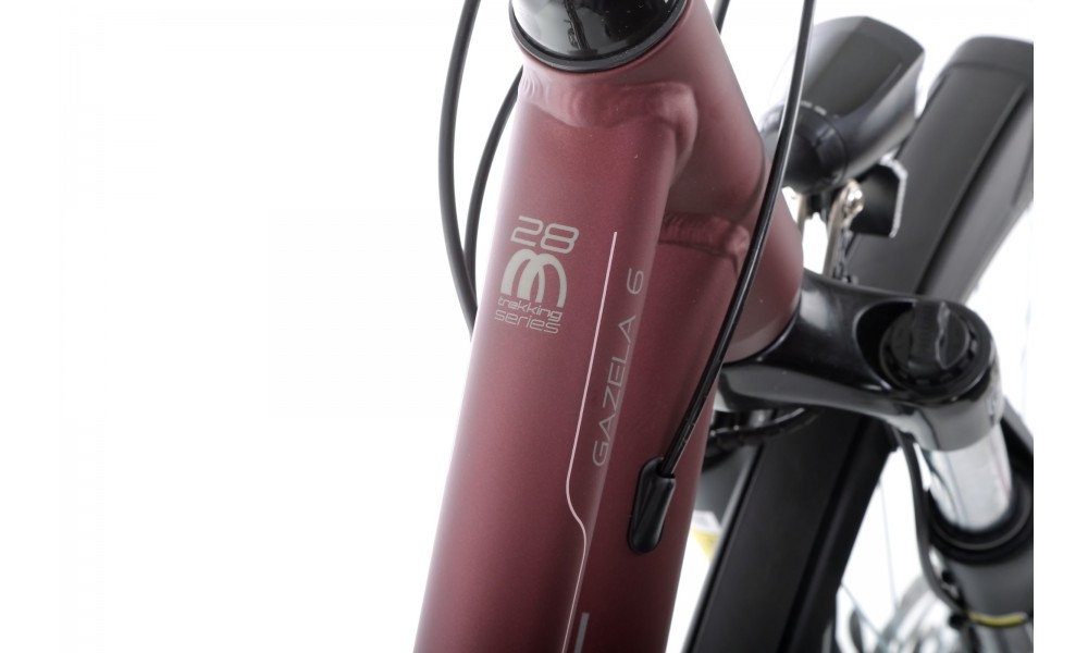 Rower trekkingowy Romet Gazela 6 - brązowo-szampański