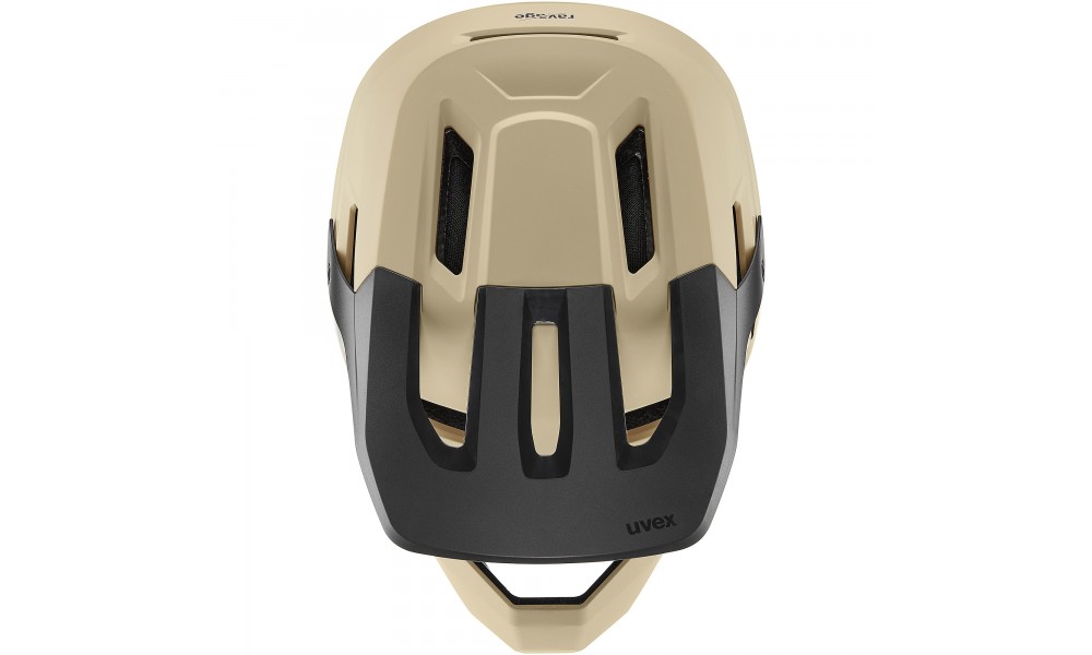 Kask rowerowy Uvex Ravage - beżowo-czarny