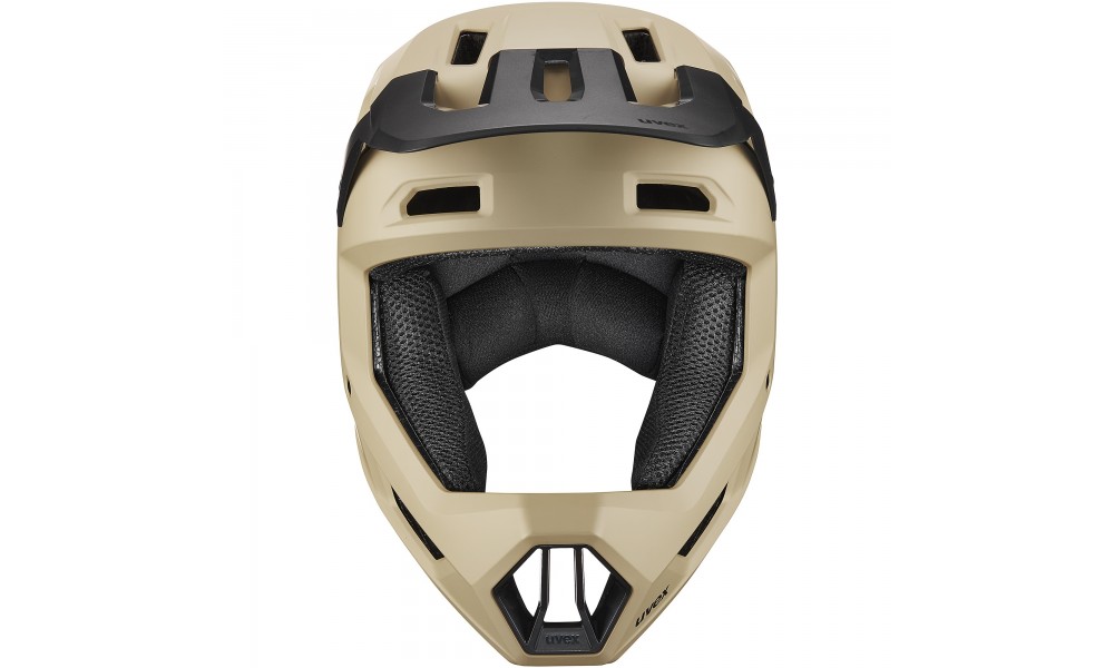 Kask rowerowy Uvex Ravage - beżowo-czarny