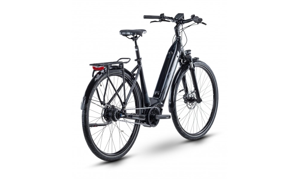Rower miejski elektryczny R-Raymon CityRay E 7.0 CB - czarno-szary