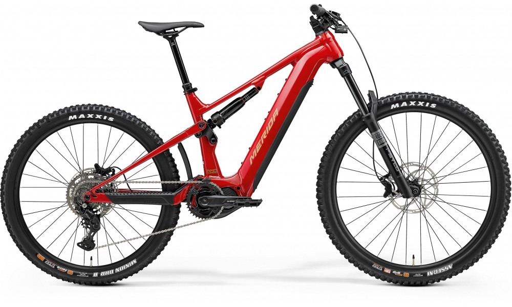 Rower górski elektryczny Merida eOne-Sixty 400 2025 - czerwono-złoty
