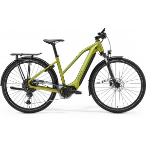 Rower miejski elektryczny Merida eSpresso 575 EQ Lady 2025 - zielono-czarny 1