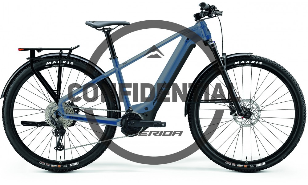 Rower trekkingowy elektryczny Merida eFloat CC 400 EQ 2025 - niebiesko-czarny