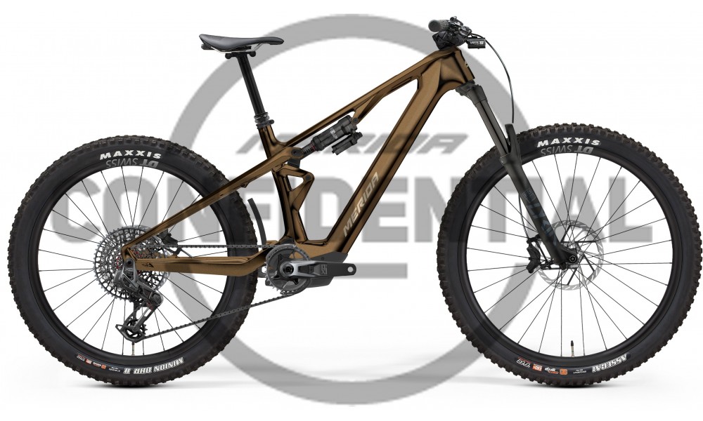 Rower górski elektryczny Merida eOne-Sixty SL 8000 2025 - brązowy-złoty