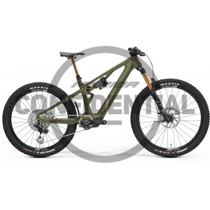 Rower górski elektryczny Merida eOne-Sixty SL 10K 2025 - zielono-złoty 1