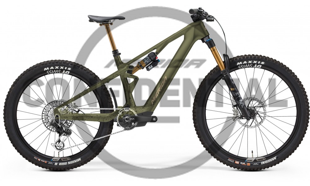 Rower górski elektryczny Merida eOne-Sixty SL 10K 2025 - zielono-złoty