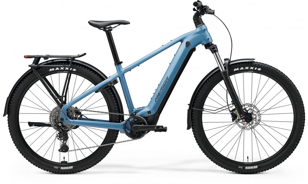 Rower trekkingowy elektryczny Merida eFloat CC 400 EQ 2025 - niebiesko-czarny