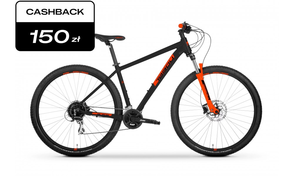 Rower górski Tabou Blade 29 2.0 2025 - czarno-pomarańczowy