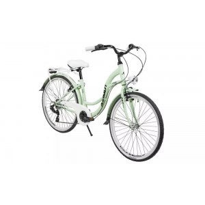 Rower miejski Azimut Vintage 26 TX7 - miętowo-biały 2