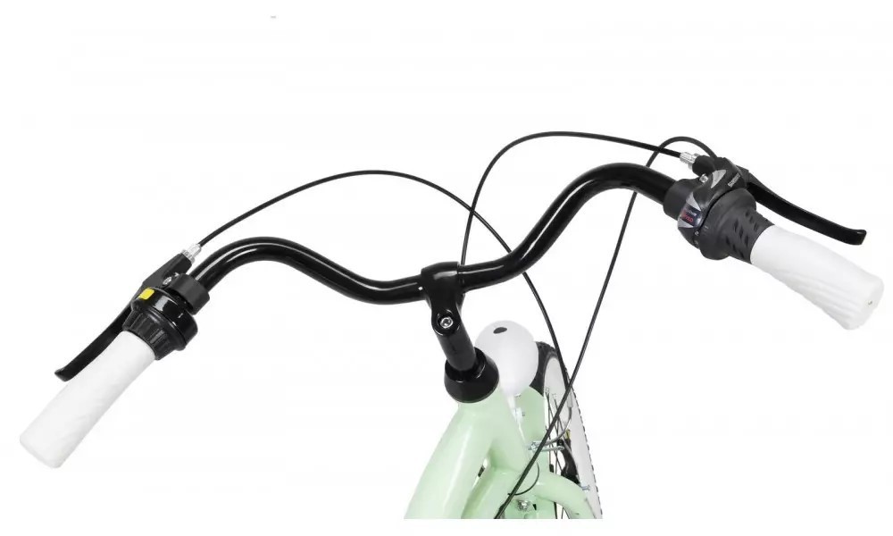 Rower miejski Azimut Vintage 26 TX7 - miętowo-biały