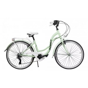 Rower miejski Azimut Vintage 26 TX7 - miętowo-biały 1