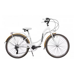Rower miejski Azimut Vintage 26 TX7 - biały 1